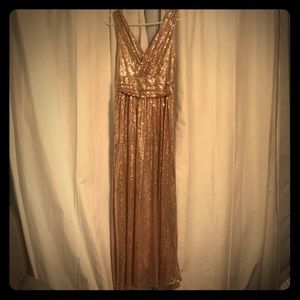 Kate Kasin Rose gold dress w/tags sizes 14 & 16